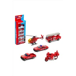 Игровой набор "Пожарная команда" 5 шт. WELLY, 267154