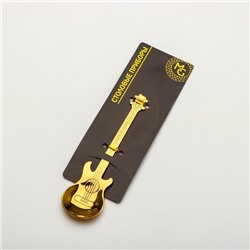 Ложка десертная из нержавеющей стали Magistro «Гитара», длина 12 см, золотистая