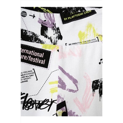 Брюки трикотажные для девочек (легинсы), 2 пары в комплекте PLAYTODAY, 1243976