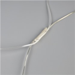 Гирлянда «Сеть» 1.2×1.5 м, IP44, УМС, прозрачная нить, 36 LED, свечение тёплое белое, мерцание белым 24 В