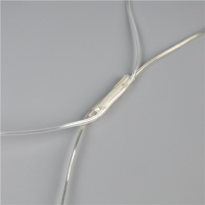 Гирлянда «Сеть» 1.2×1.5 м, IP44, УМС, прозрачная нить, 36 LED, свечение тёплое белое, мерцание белым 24 В