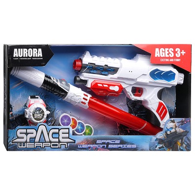 Набор оружия "Супер оружие" (свет, звук) на батарейках, в коробке