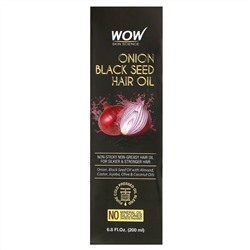 Wow Skin Science, масло семян лука и черного тмина для волос, 200 мл (6,8 жидк. унции)