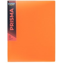Папка пластиковая 4 кольца 25мм PRISMA NEON 700 мкм EC211400012 оранжевая, эффект 3D Expert Complete