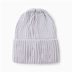 Шапка женская демисезонная, цвет серый, размер 52-56