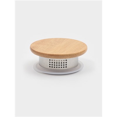 Крышка универсальная BellaTenero «Эко.Univers», 9(7)х3.7 см, с ситом, металл, бамбук