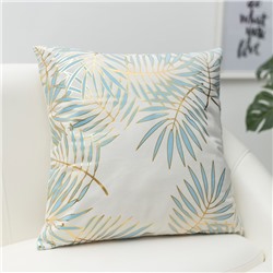 Наволочка декоративная Этель «Листва» 42×42 см, велюр