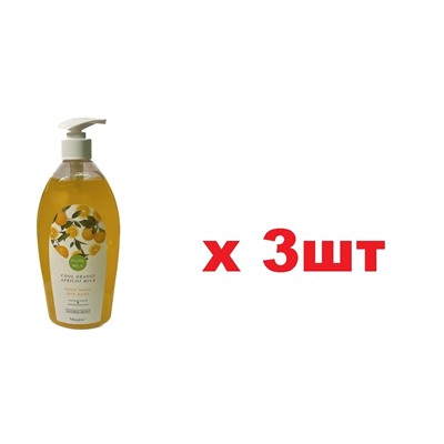 Magrav 4/4 Крем-мыло для душа 800мл Cool Orange and Apricot milk 3шт