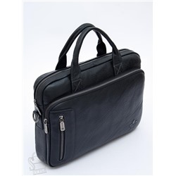 Портфель мужской кожаный 0991Z black Zinimsk в Новосибирске