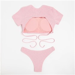 Купальник раздельный MINAKU с топом цвет розовый, размер 46