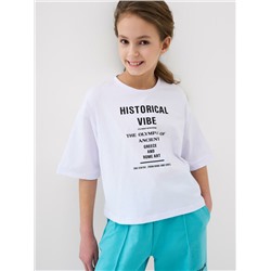 Фуфайка трикотажная для девочек (футболка)