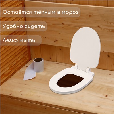 Сиденье для уличного туалета, с крышкой, 38×50 см, Стандарт, пенополистирол