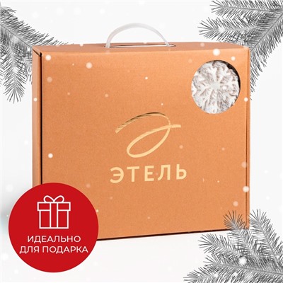 Плед с рукавами светящийся в темноте «Этель. Снежинки», 150×200 см