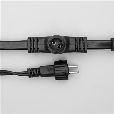 УЦЕНКА Гирлянда «Занавес» 2×3 м, IP44, УМС, тёмная нить, 760 SMD-LED, свечение белое, 220 В