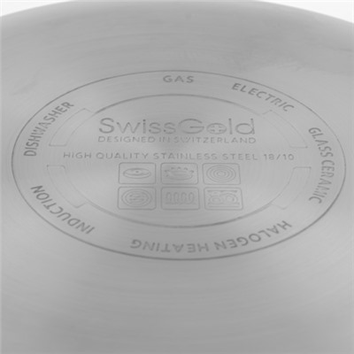 18027-1 Набор кастрюль 6пр "Swisgold" (х4)
