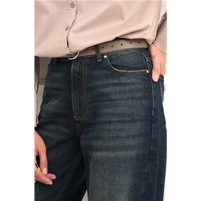 Женские джинсы багги с высокой посадкой Happyfox