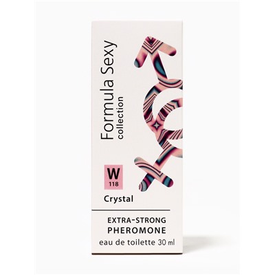 Туалетная вода женская с феромонами Formula Sexy collection Crystal W118, 30 мл