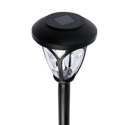 Садовый светильник «Ретро», уличный, на солнечной батарее, 9.5×39.5×9.5 см, 1 LED, свечение белое