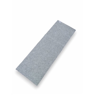 Коврик - лежак для бани и сауны, 160×55 см, полиэстер 70%, шерсть 30%, серый, «Добропаровъ»