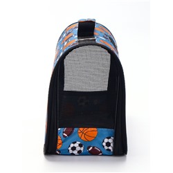 Сумка - переноска для животных «Спорт», размер S, 37.5×17×22 см, голубая