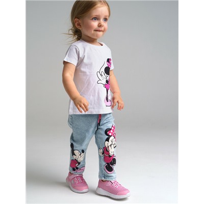 Брюки детские текстильные джинсовые для девочек