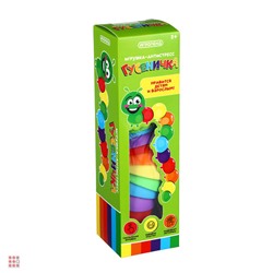 Игрушка антистресс "Гусеничка", пластик PP, 17-19см, 2 дизайна