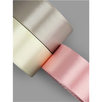 Атласная лента, набор 3 шт. «Тёплый день», 40 мм, 23±1 м