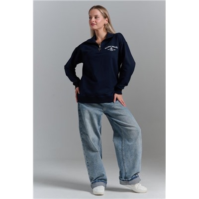 7482W толстовка женская (Темно-синий)