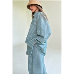 Костюм женский  SET065/12/Зеленый, белый