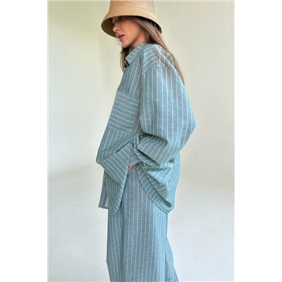 Костюм женский  SET065/12/Зеленый, белый