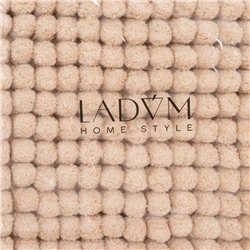 Коврик для дома LaDо́m, букли, 38×60 см, бежевый