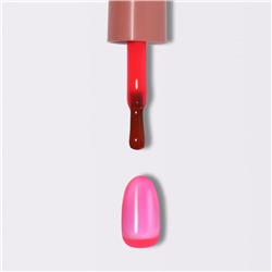 Гель лак для ногтей, витражный, трехфазный, 10 мл, LED/UV, розовый (70)