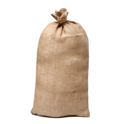 Мешок джутовый, 50×90 см, плотность 260 г/м², плетение 46×34 нити, с завязками