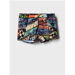 Плавки-шорты трикотажные для мальчиков, средней длины