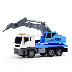 Машина "СтройМощь" 1:16 (свет, звук) в коробке (цвет синий)