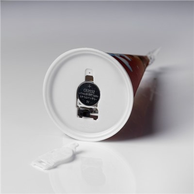 Светодиодная фигура «Ёлка со снеговиками» 7.5×21×7.5 см, пластик, батарейки CR2032×1 (в комплекте), свечение мульти