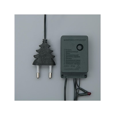 Гирлянда «Нить» 15 м, IP20, тёмная нить, 400 ламп, свечение мульти, 8 режимов, 220 В