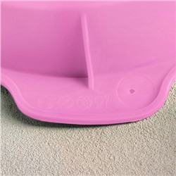 Форма для выпечки Доляна «Круг с ручками», силикон, 26×29×4.5 см, внутренний размер d=24 см, цвет розовый