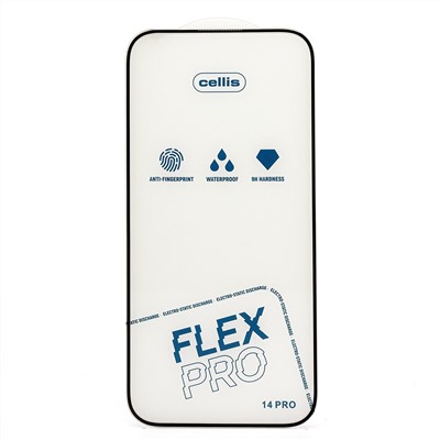 Защитное стекло Full Screen Cellis Flex Pro для "Apple iPhone 14 Pro " (black) (236367)