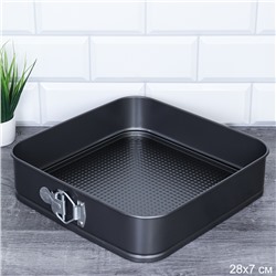 Форма для выпечки квадрат с клипсой 28х7 см / RSD-13 /