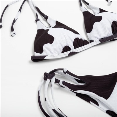 Купальник женский раздельный MINAKU с принтом, цвет белый, размер 46