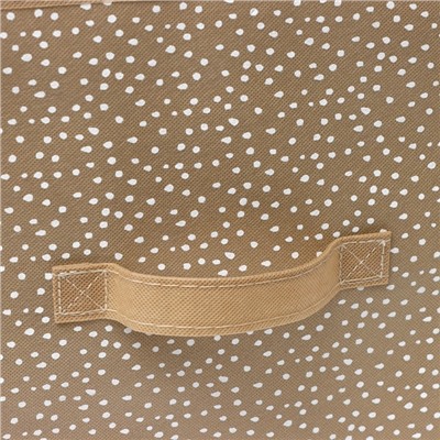 Короб для хранения Доляна Points, 37×27×27 см, бежевый