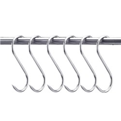 Крючок S-образный металлический, заостренный (1 шт.)