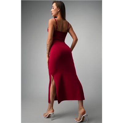 Женское платье-сарафан с разрезами Happyfox