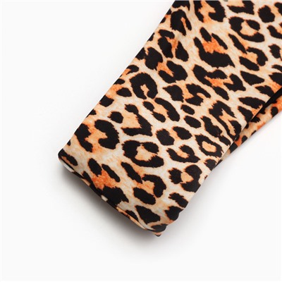 Купальник раздельный с завышенной талией женский MINAKU, принт леопард, размер 44