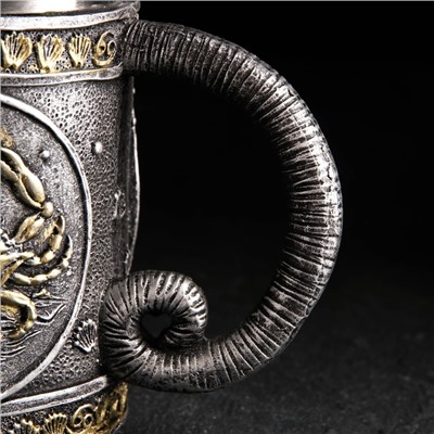 Кружка из нержавеющей стали «Рак», 400 мл, цвет серебристый