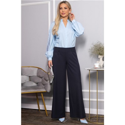 Брюки палаццо Настроение города (темно-синие) Б14510-8М