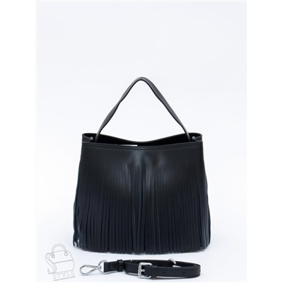Сумка женская кожаная 2385-1Y black Polina&Eiterou
