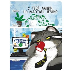Тетрадь со сменным блоком 100л клетка на 4 кольцах "Манул Манулыч" ТК2Л1005499 Listoff