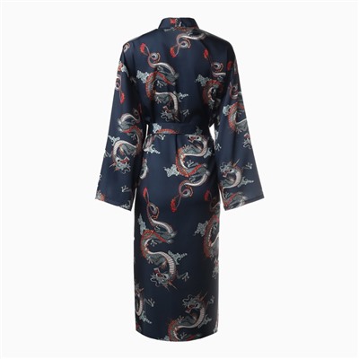 Халат домашний женский KAFTAN «Дракон», размер 44-46, синий